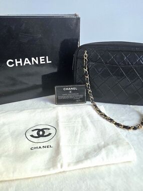 AUTHENTIC Vintage Chanel ORIGINAL FULL SET Series 0 (1986-1988) Camera Bag 24KG